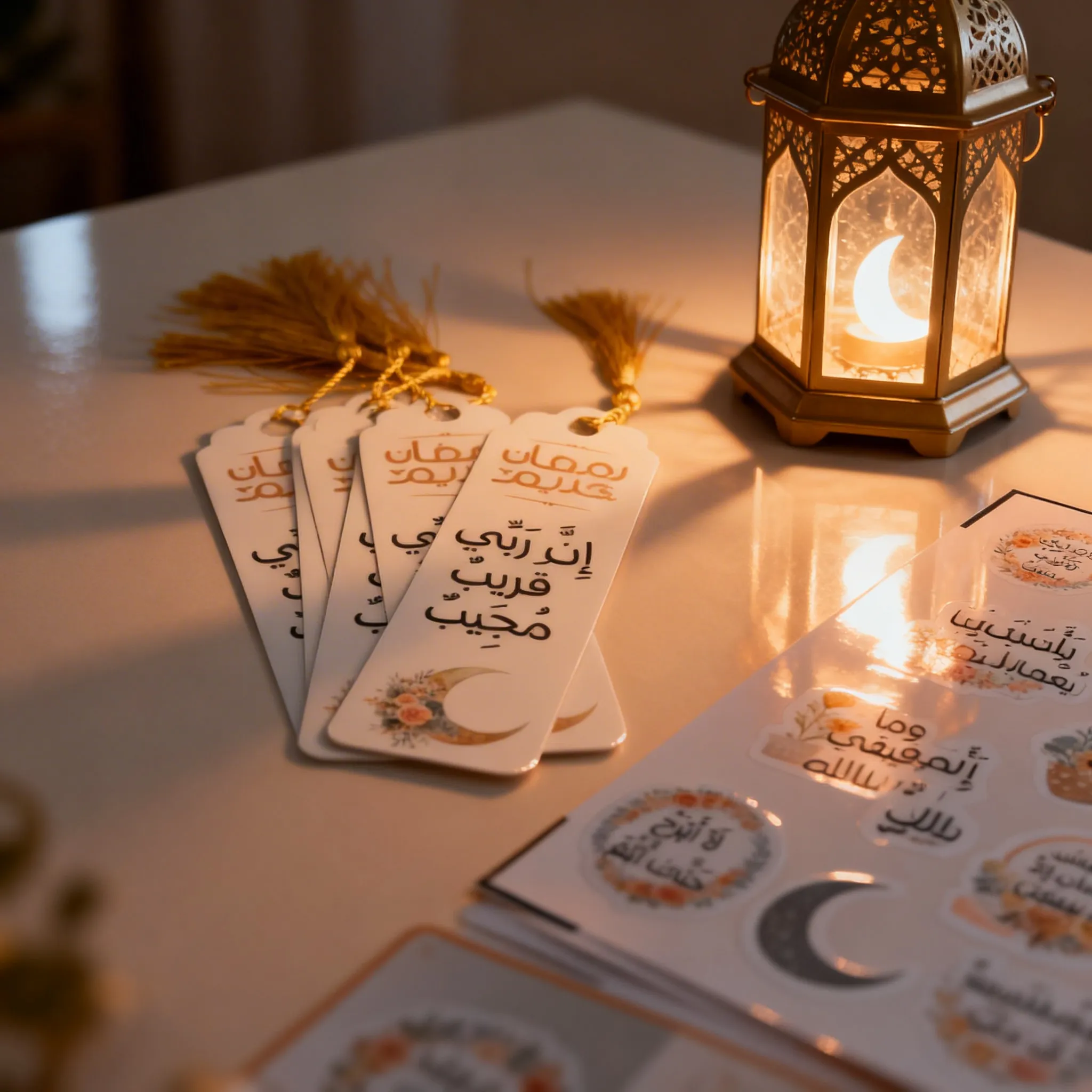 3 فواصل قراءة تصميم رمضاني